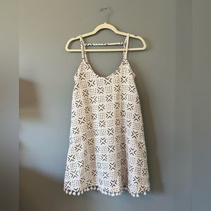 Madewell Cream and Black Dress